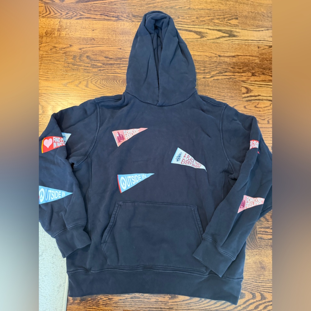 Madhappy Black Crewneck Sweater with Multicolor Graphics